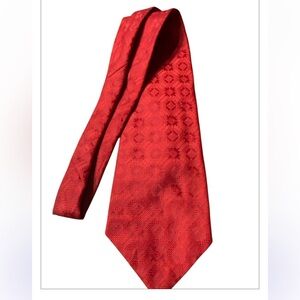 Indiana University Bloomington Hoosier ‎ Whitesides Vibrant Red Geometric Tie
